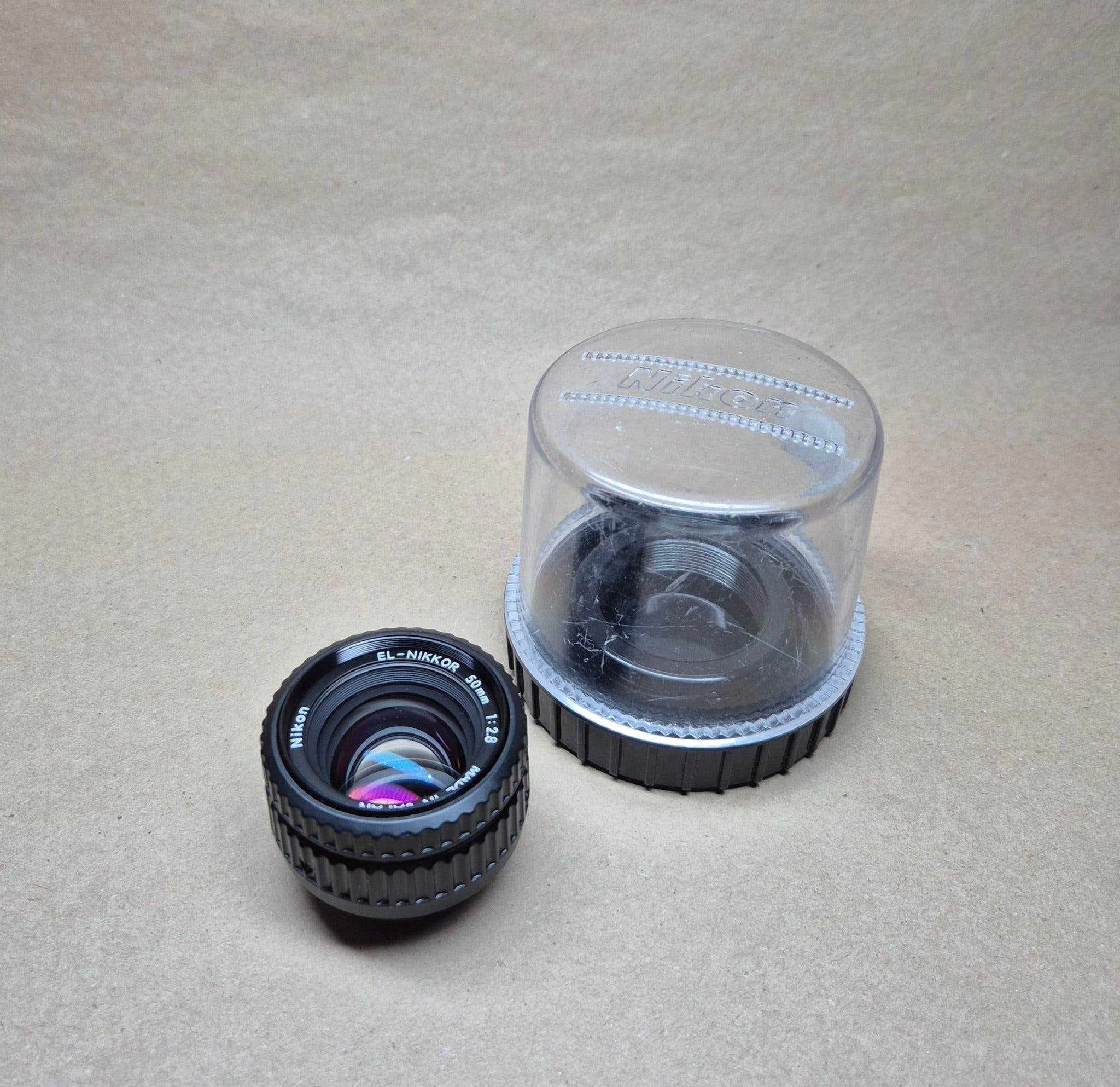 Nikon EL-Nikkor 50mm 1:2,8 Vergrößerungsobjektiv mit Etui aus Japan