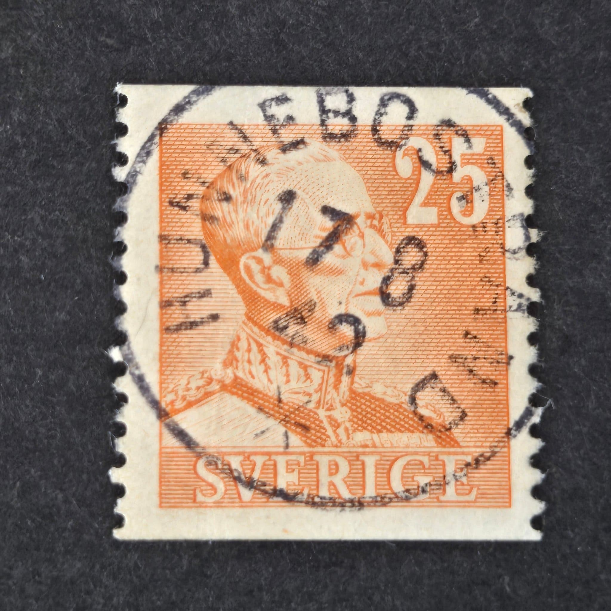 F.277 | 25 öre Orange | HUNN.. | Köp från Stamps-Comics på Tradera ...
