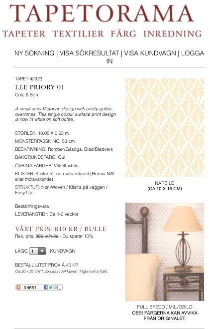 Fyra rullar tapet Cole & & & Son Lee Priory 01 9fe4c1 Fyra rullar tapet Cole & & & Son Lee Priory 01 9fe4c1