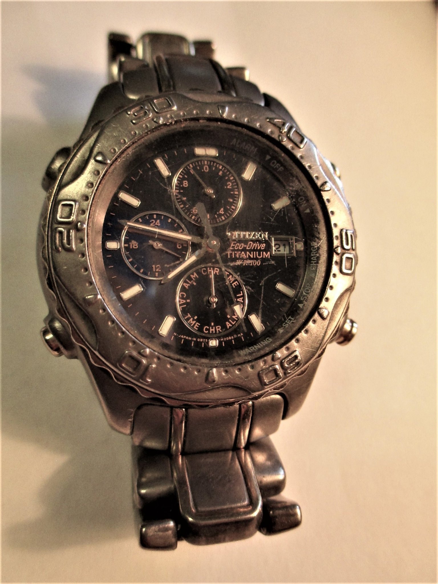 citizen titanium wr100