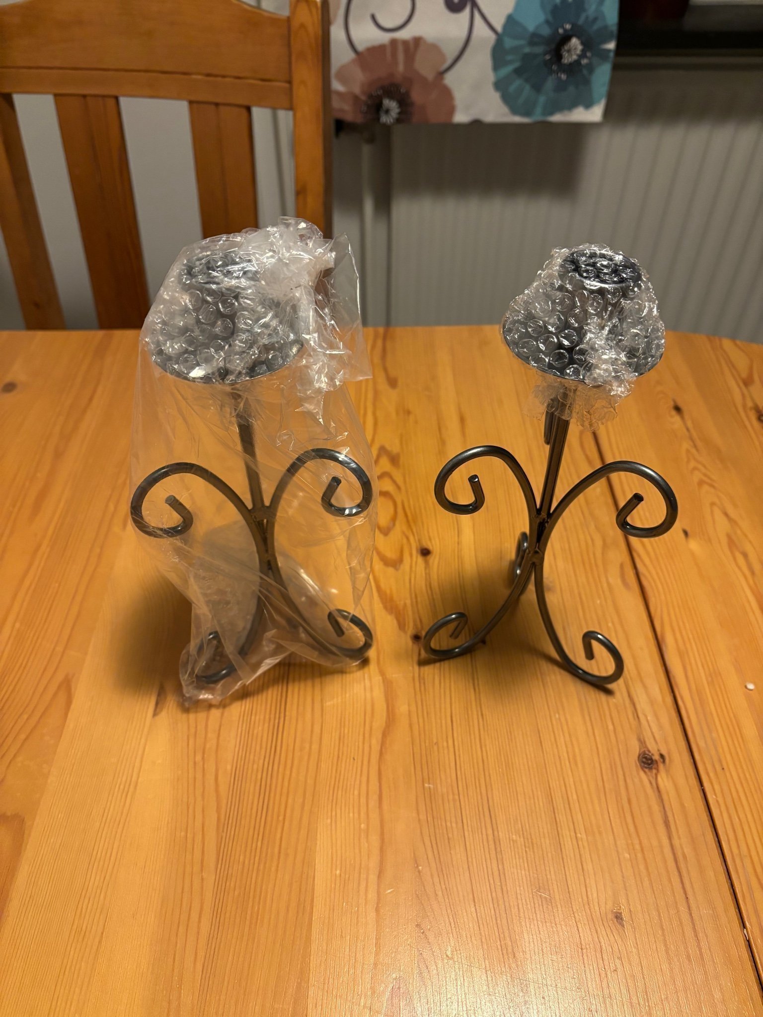 Två stycken oanvända Ljusstakar i original kartong