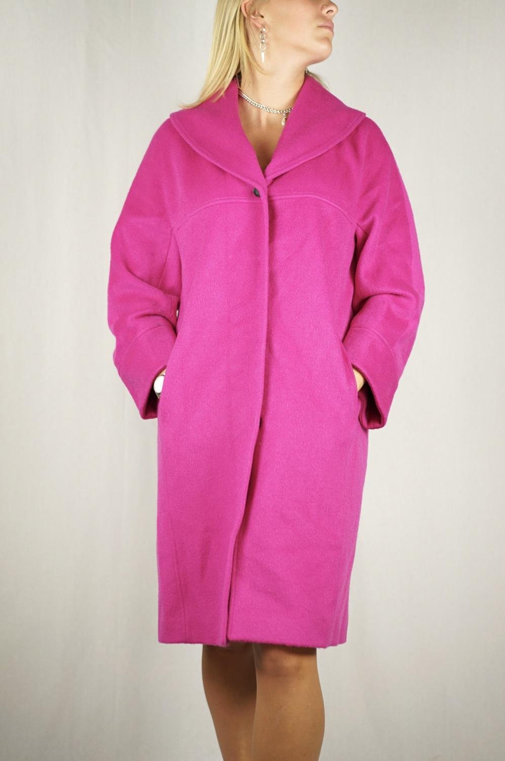shocking pink coat