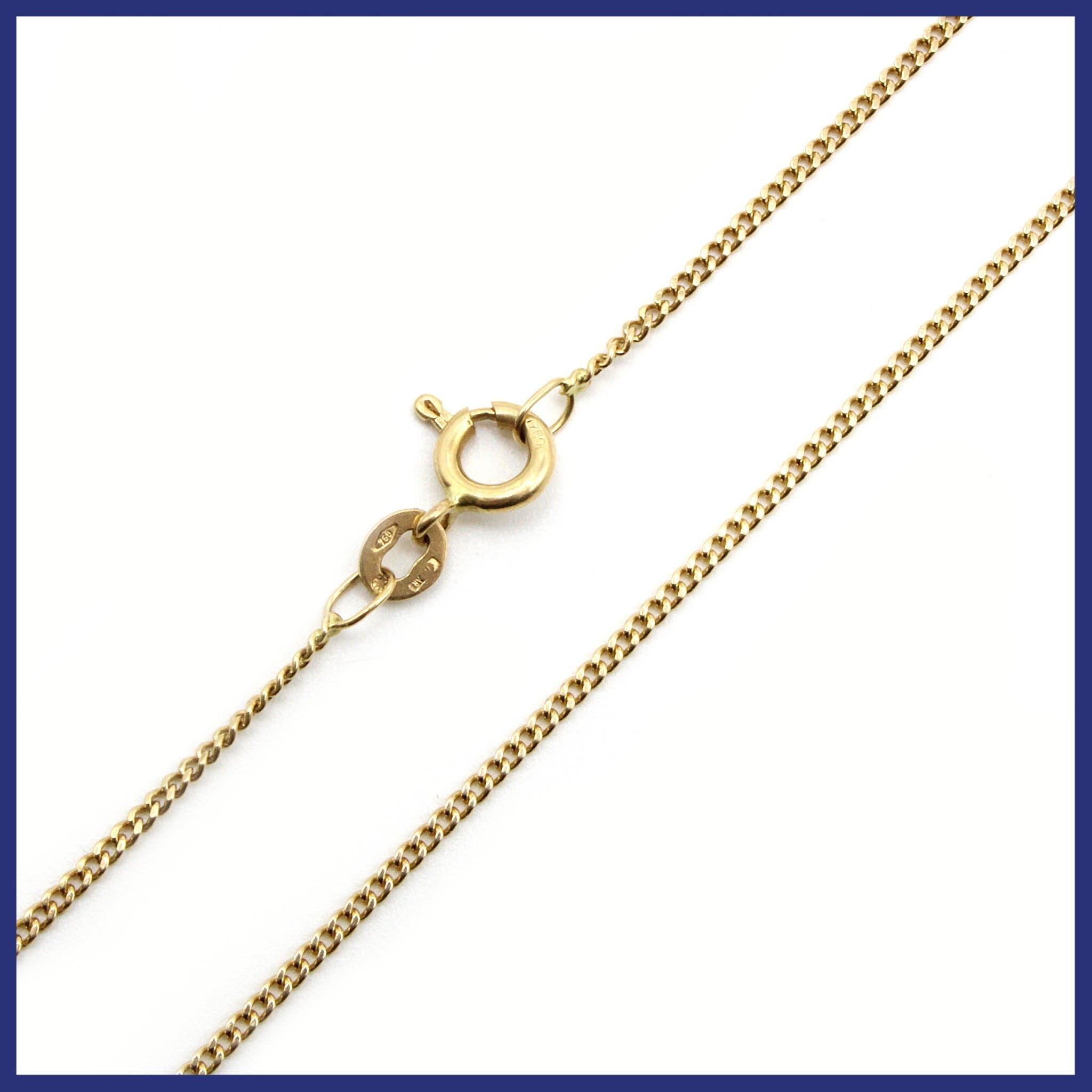 Halsband, 18K guld, pansarlänk (vikt 3,73g, längd 53,7cm)