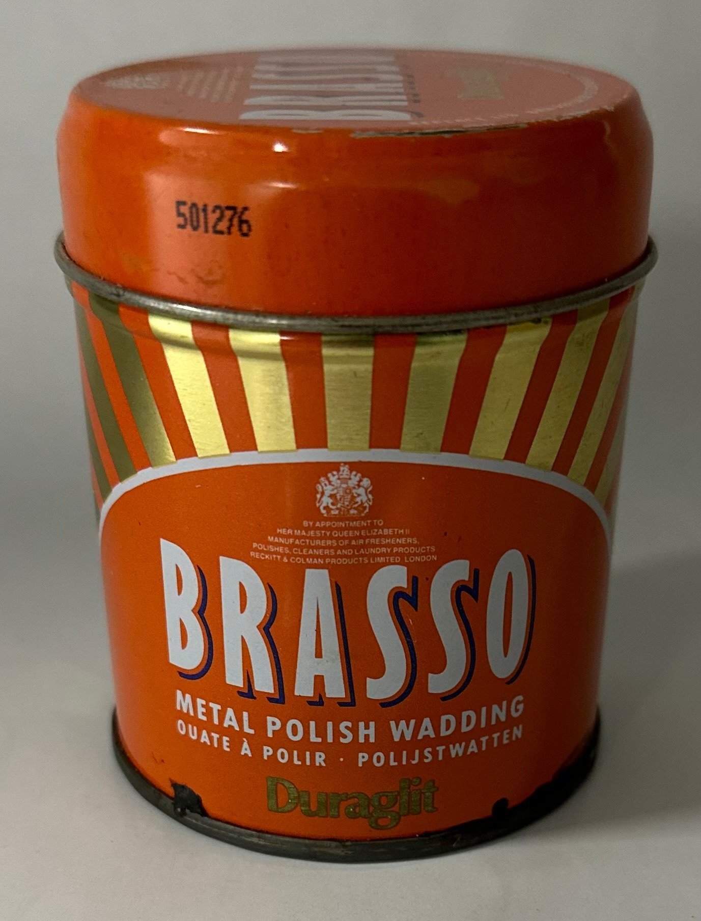 Retro Brasso Duraglit Metal Polish Wadding burk.. Köp på Tradera
