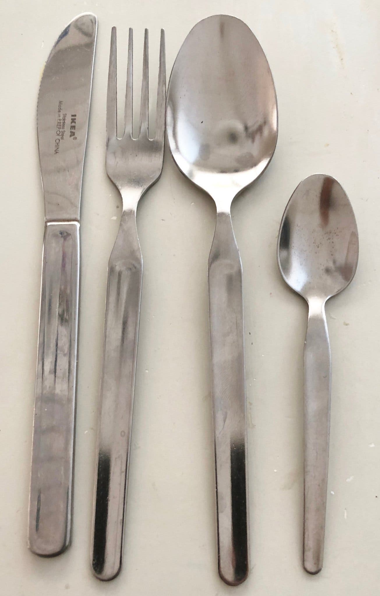 Bestick från ikea i rostfritt 35 delar kök/mat