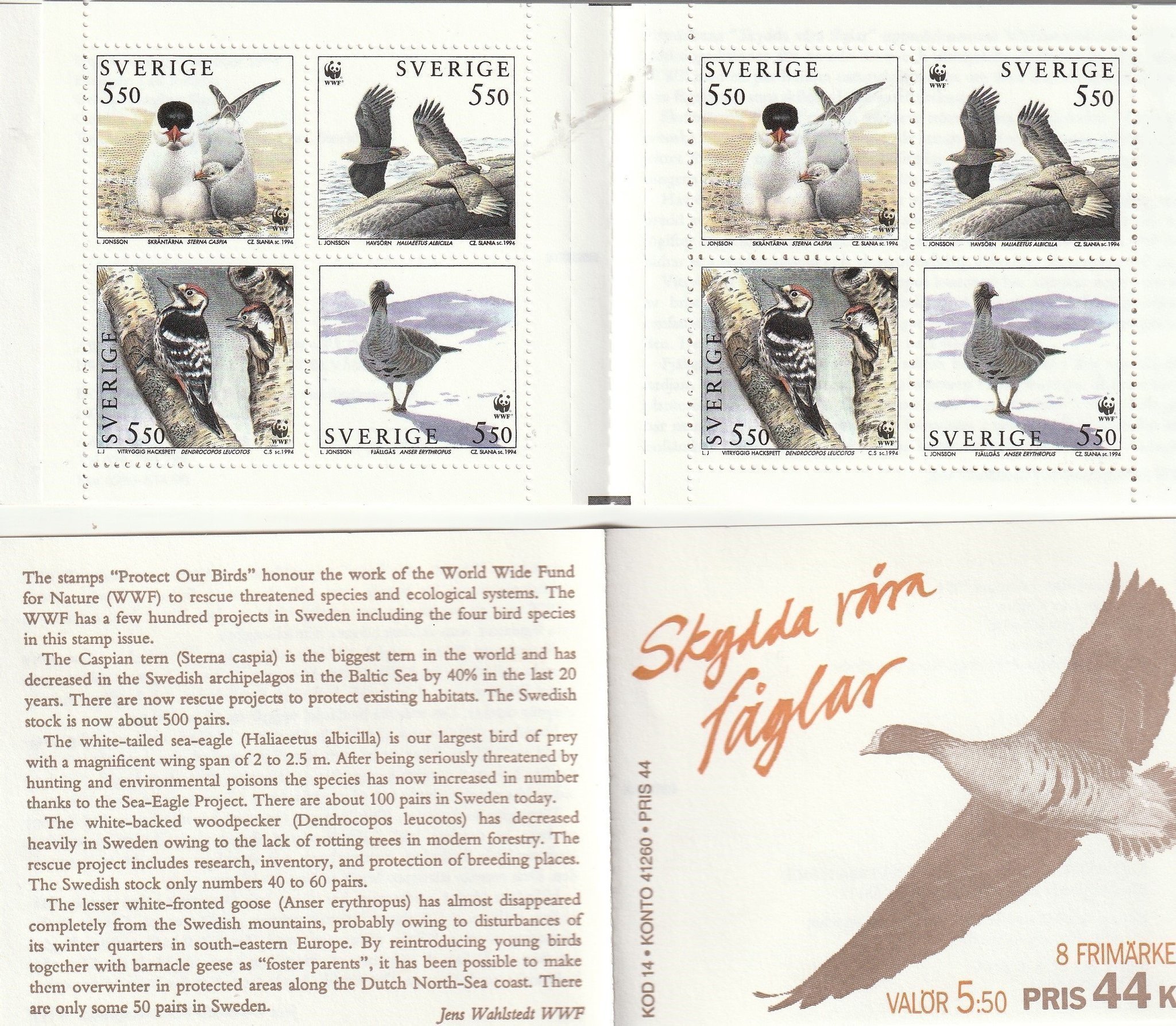 H 452 - SKYDDA VÅRA FÅGLAR SE BILD