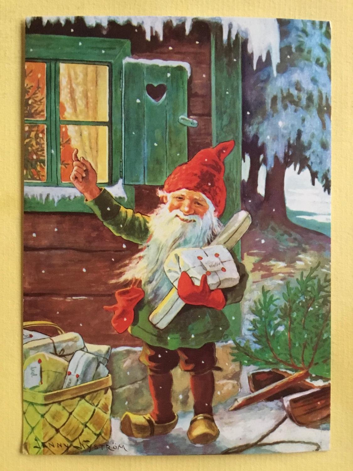 Julkort Tomte 2025 Lucky Brandie