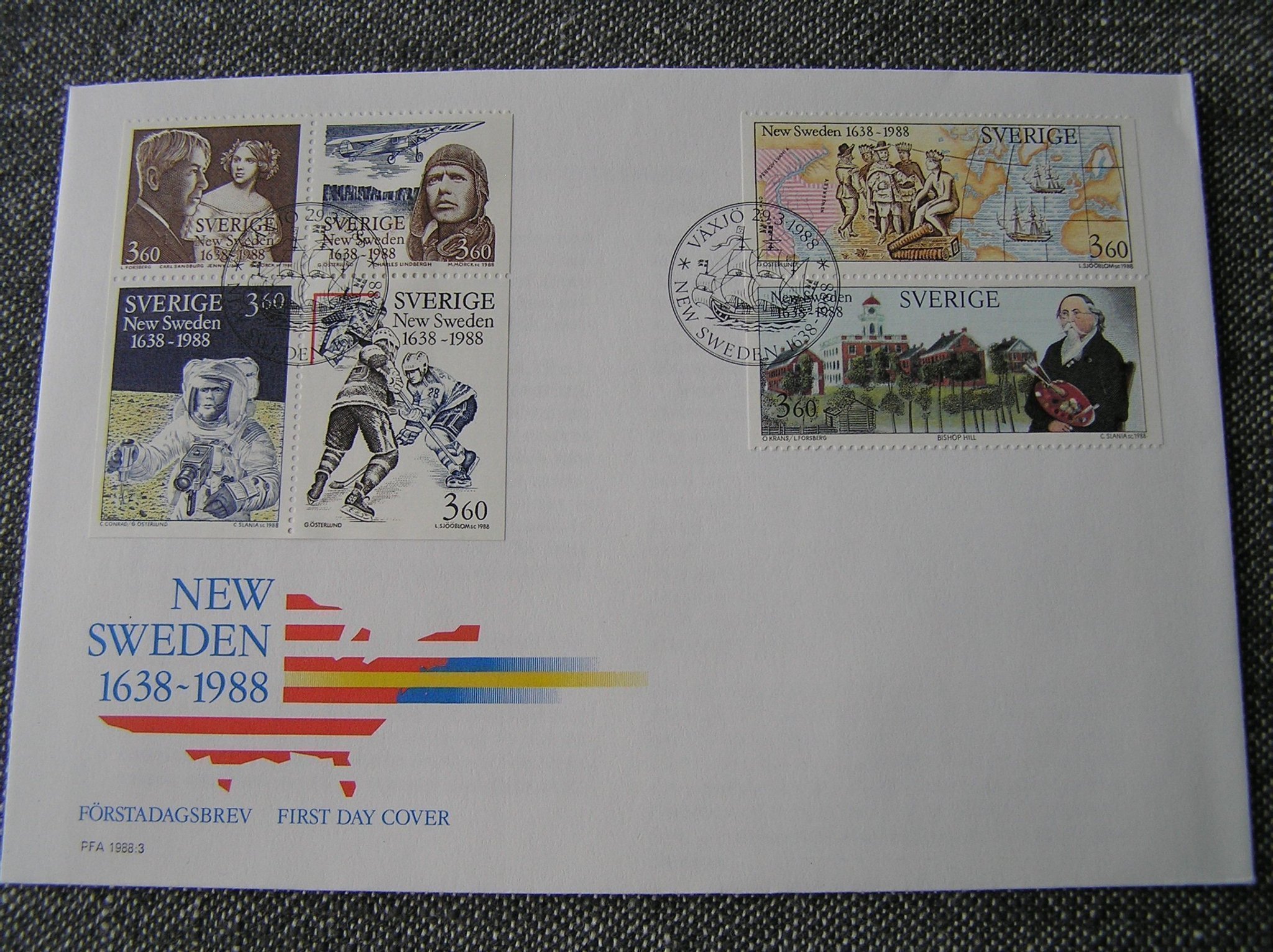 Se produkter som liknar Förstadagsbrev New Sweden 163.. på Tradera