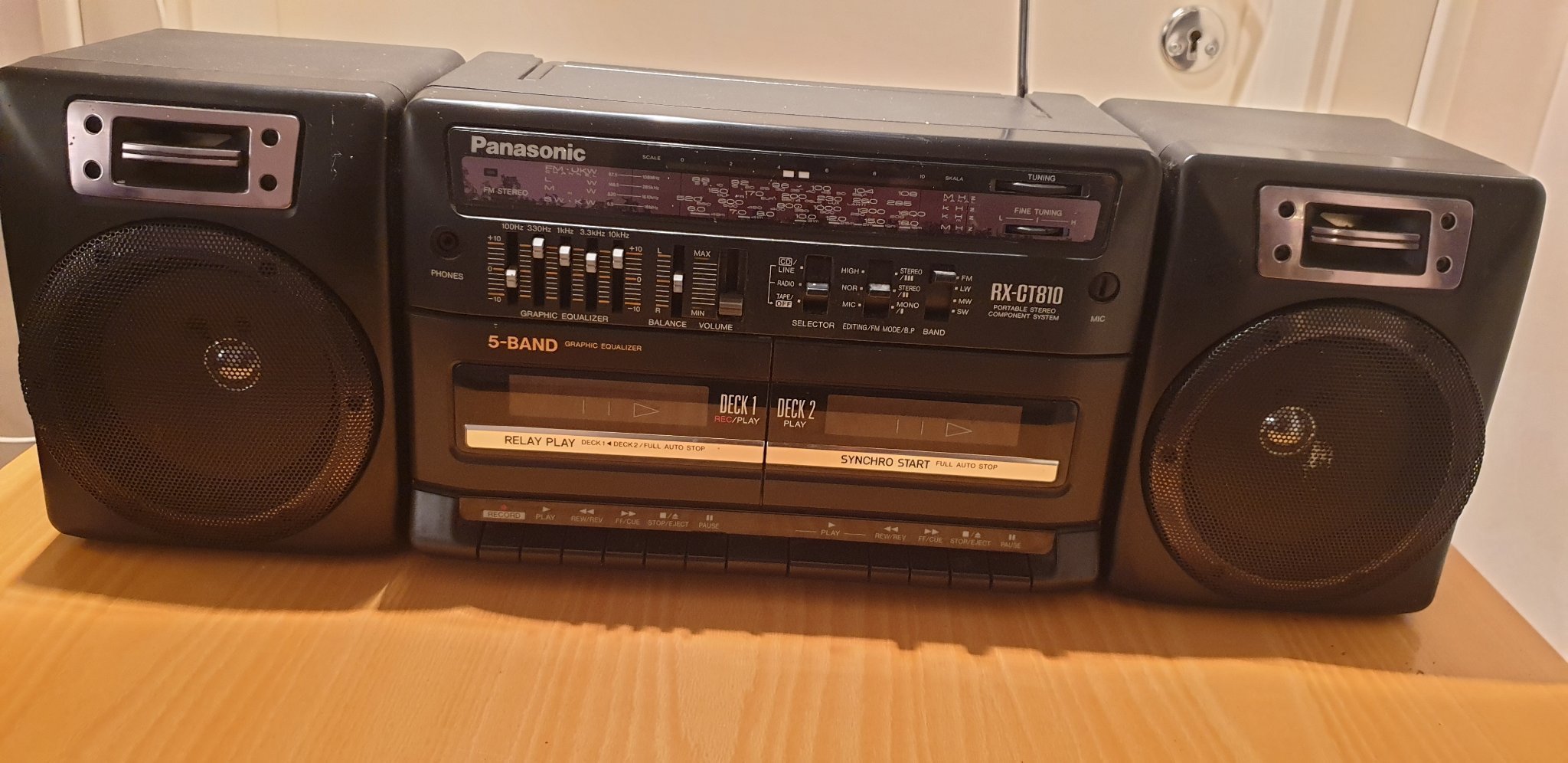 PANASONIC RXCT810 PORTABLE STEREO COMPONENT SY.. (378874278) ᐈ Köp på