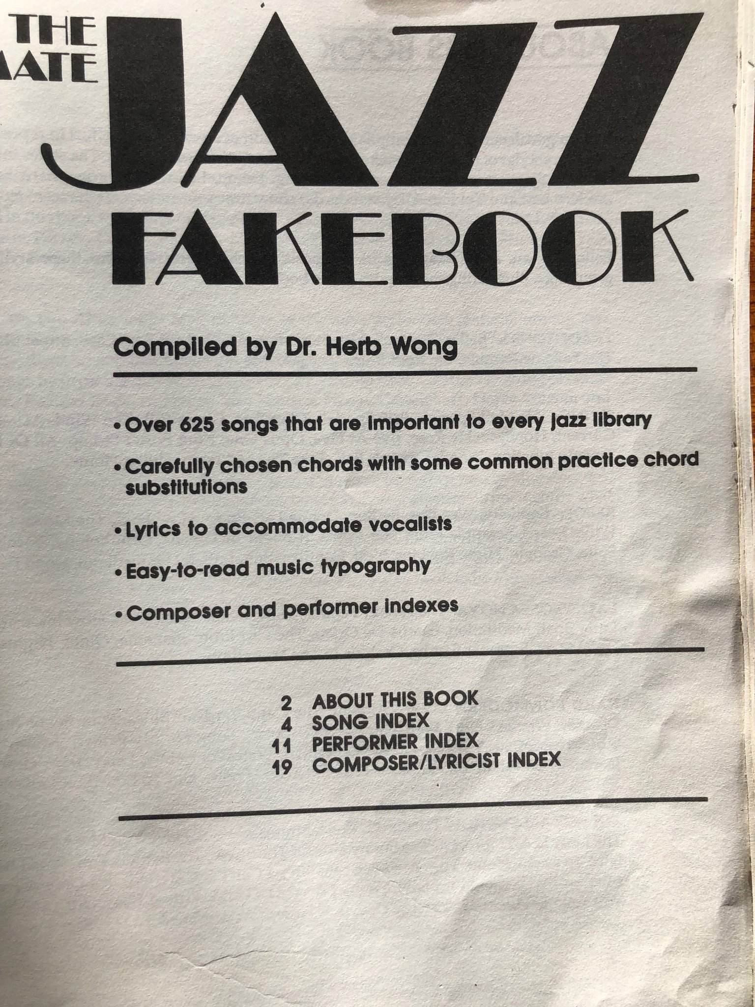 The ultimate JAZZ FAKE BOOK Köp på Tradera (588127965)