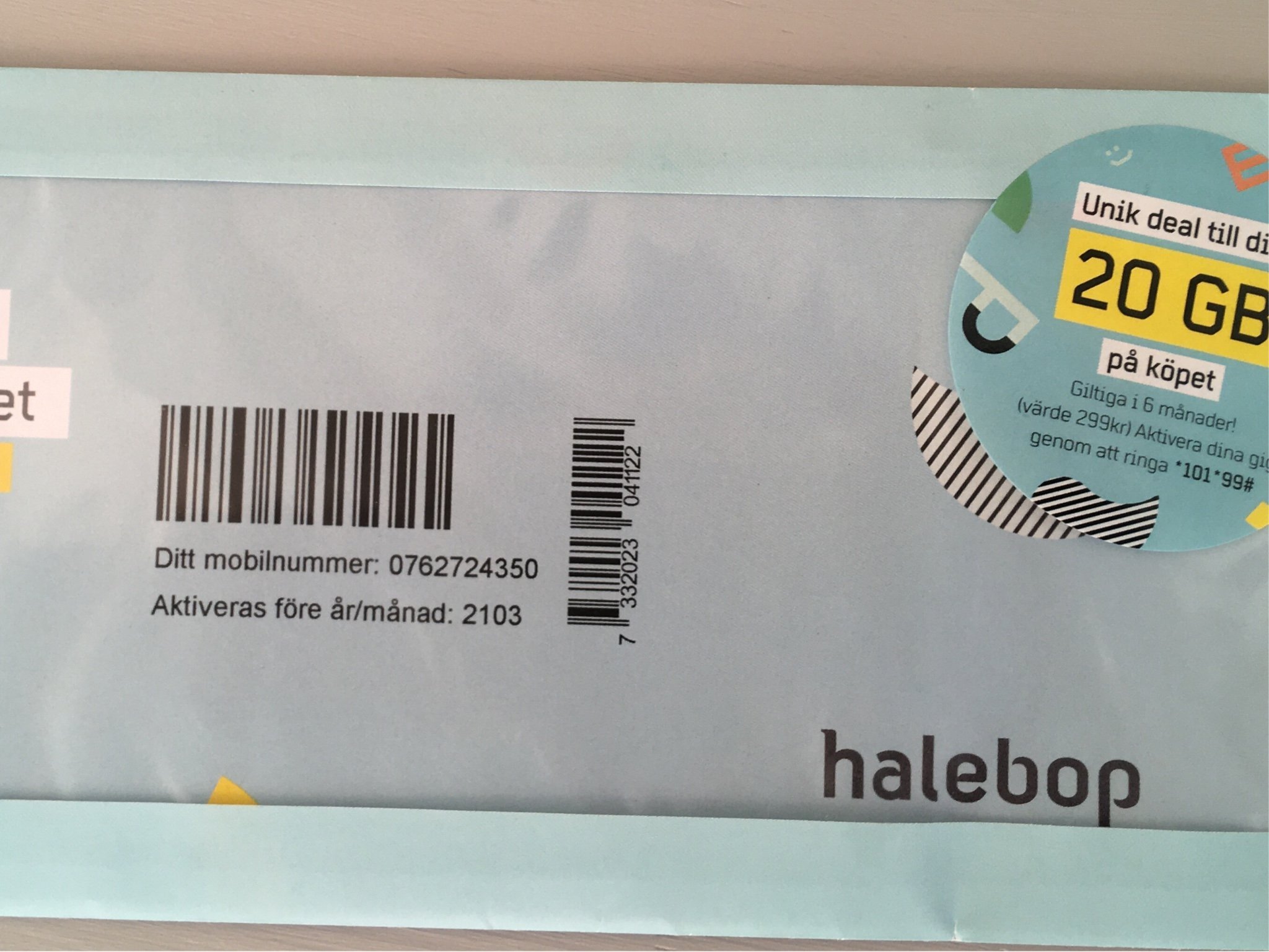 Halebop 20 Gb För 0 Kr