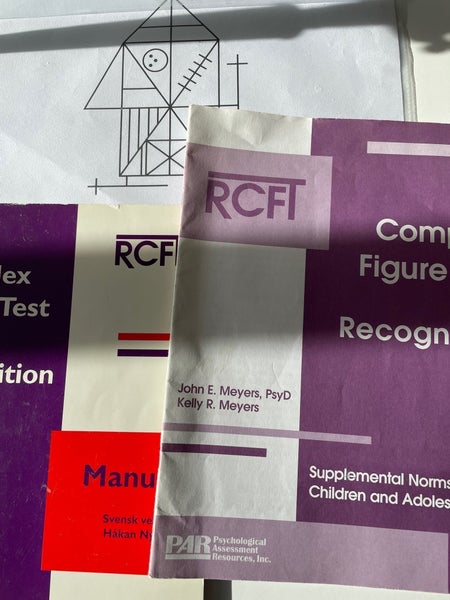 RCFT Complex Figure Test av John E. Meyers, Kel.. | Köp på Tradera ...