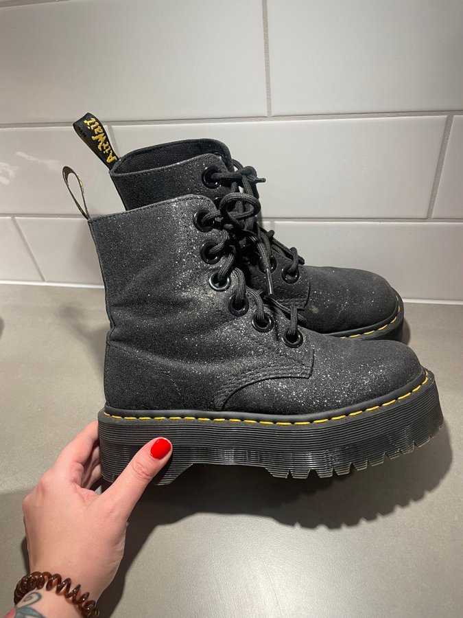 Dr martens hot sale molly glitter 38