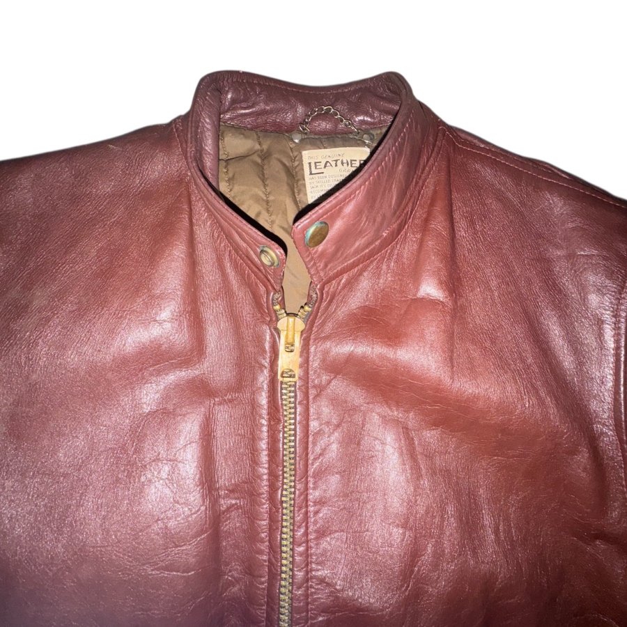 1970s | Talon zipper | café racer leather jacke.. | Köp på Tradera