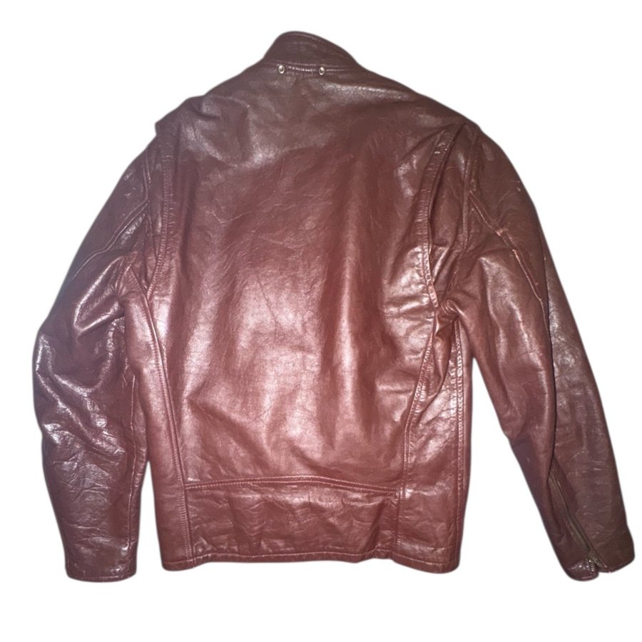 1970s | Talon zipper | café racer leather jacke.. | Köp på Tradera