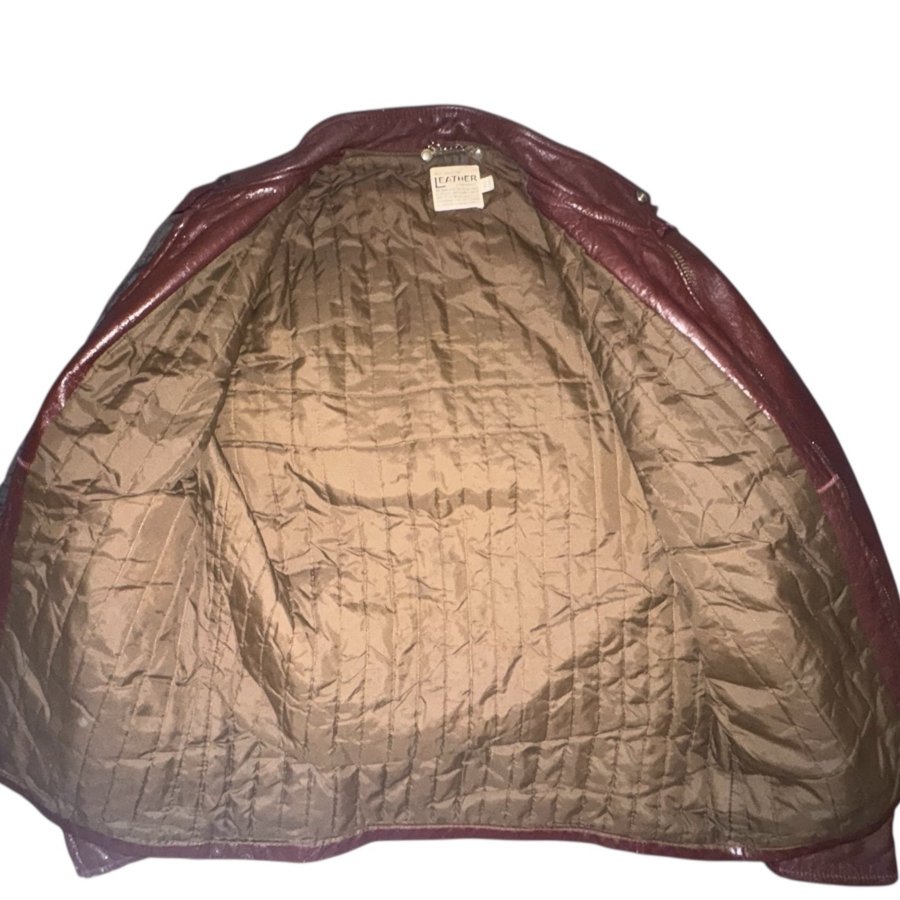 1970s | Talon zipper | café racer leather jacke.. | Köp på Tradera