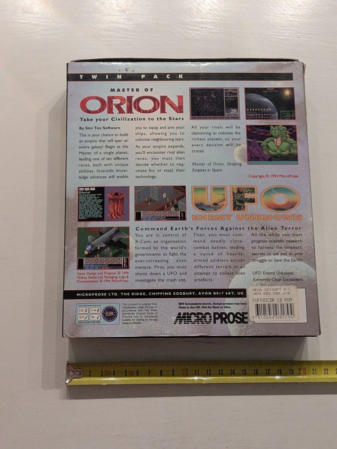 UFO ENEMY UNKNOWN PC CD-ROM big box 1994 PowerPlus, SEALED CIB EUR 26,55 - ES