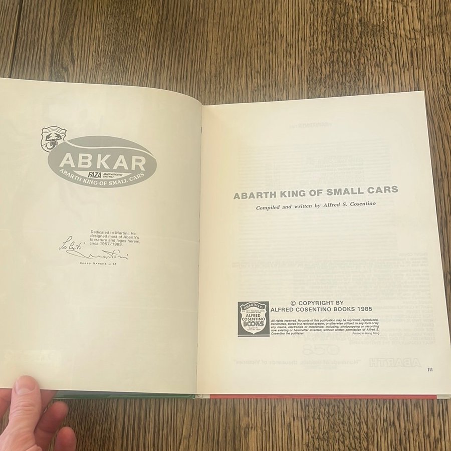 Abarth King of Small Cars av Alfred.. | Köp från DAKE11 på Tradera