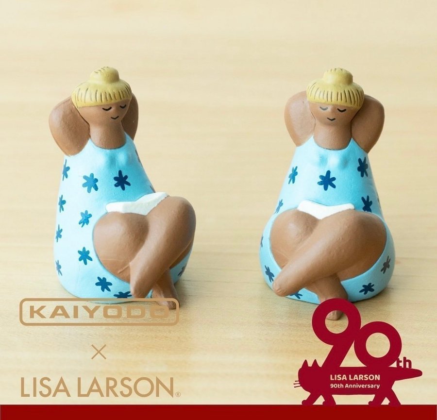 工芸品 Lisa Larson  Emma from The ABC Flickor Vintage MCM Lisa Larson ABC Girls EMMA Figurine Gustavsberg