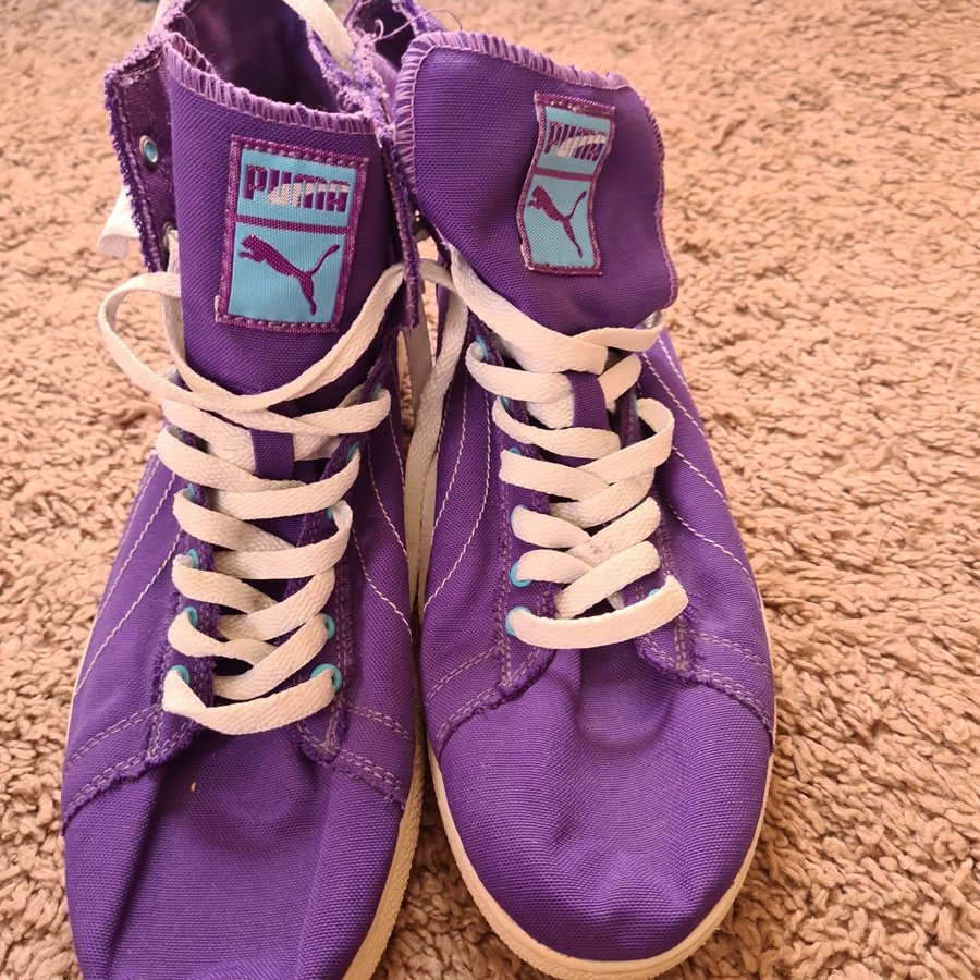 Puma First Round Purple Puma High Tops Puma High-Top Sneakers