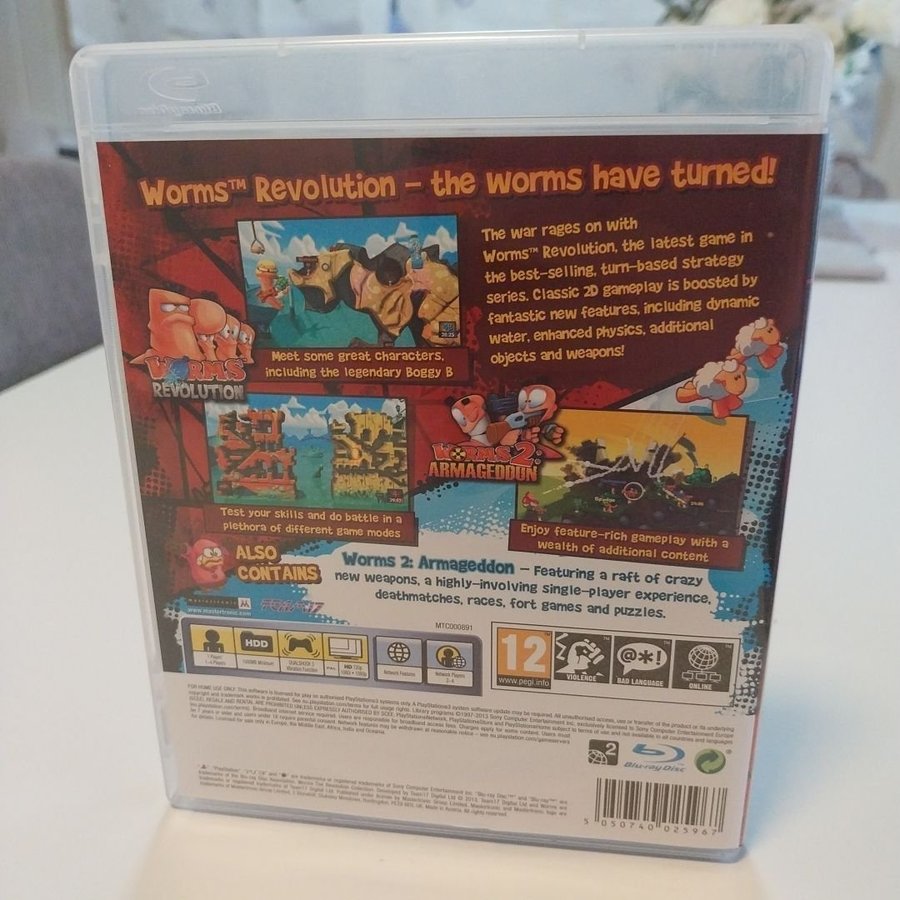 Jeu PS1 : Worms - complet avec notice : Achat occasion | Jeux vidéo État moyen Retrogaming