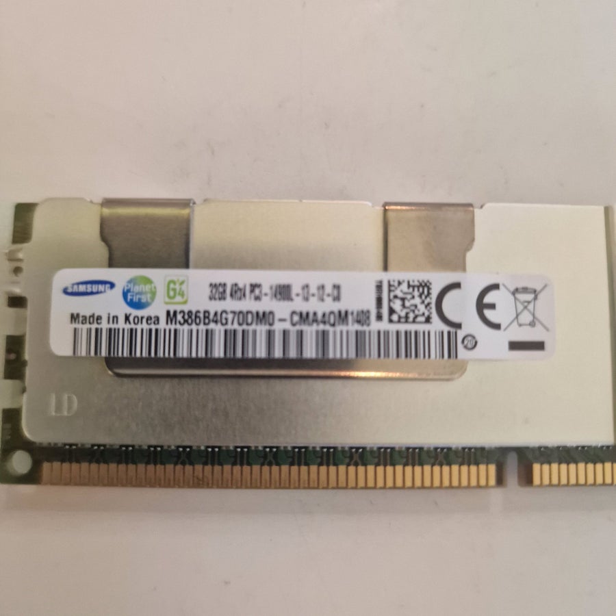 4x Samsung 32GB DDR3 ECC LRDIMM Serverminne – 1.. | Köp på Tradera