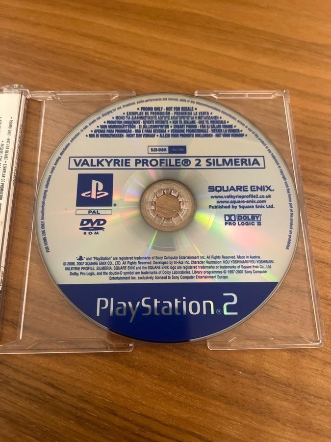 Valkyrie Profile 2 : Silmeria Sur PS2 - Version Promo - Très Bon état