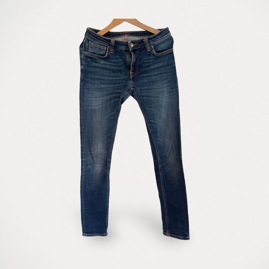 Nudie jeans skinny lin dark 2025 deep worn