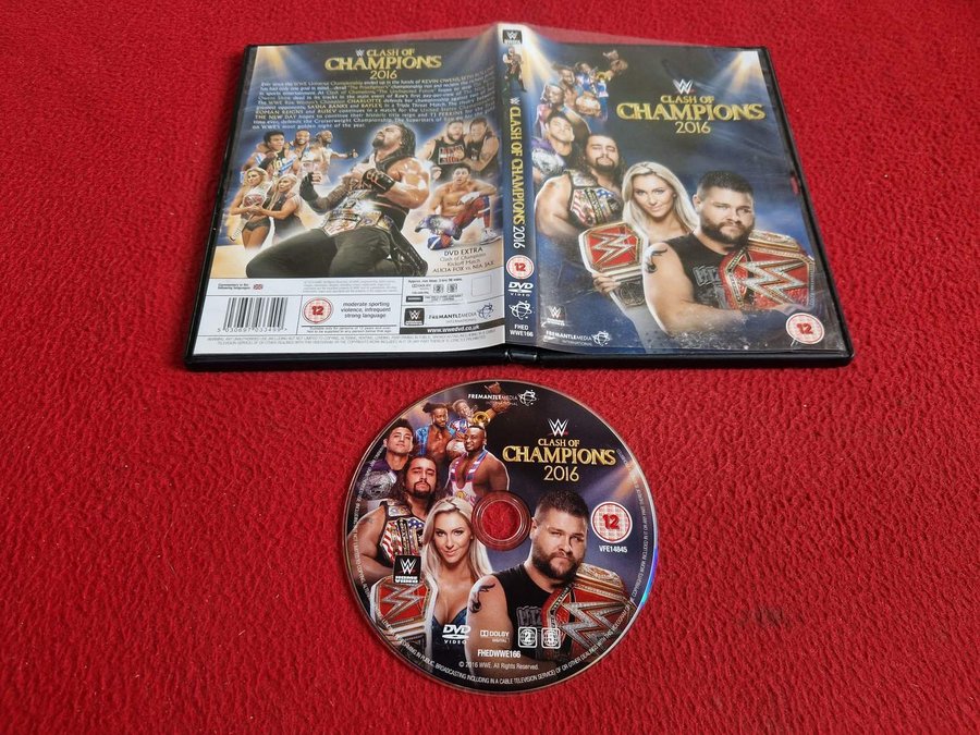 Se produkter som liknar WWE CLASH OF CHAMPIONS 2016 DVD på Tradera