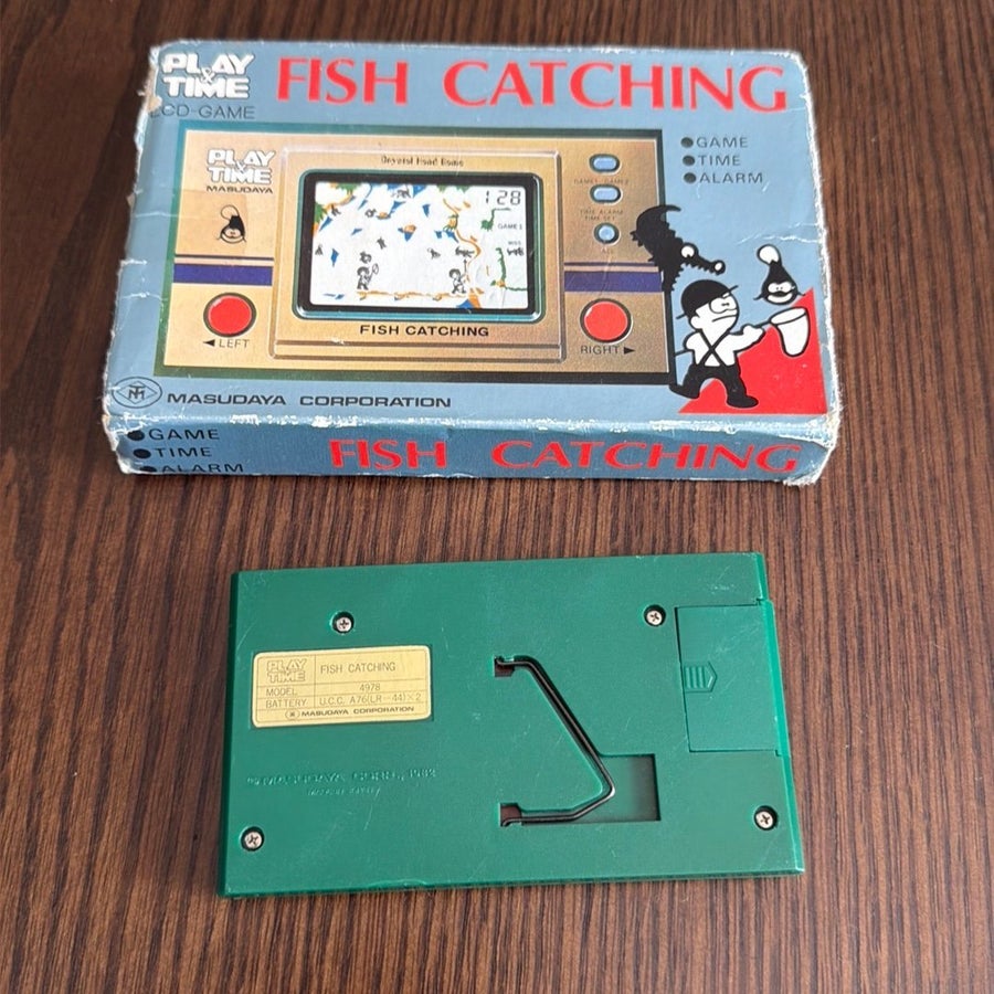 Masudaya Fish Catching & Game Vintage Time Play | – 0 LCD LCD