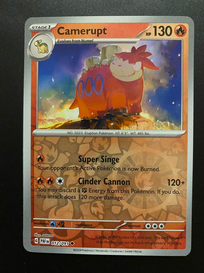 Camerupt 012/091 rev Holo | Kp p Tradera (622888004)