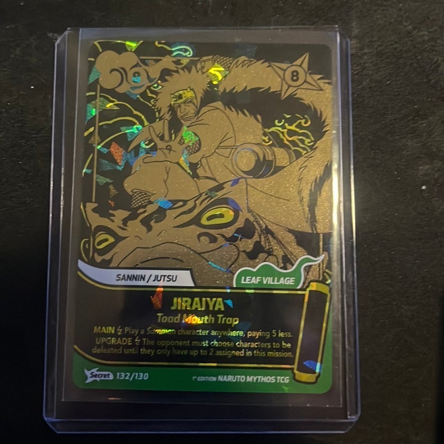 Naruto Mythos TCG Jiraiya Toad Mouth Trap Secre.. | Köp på Tradera