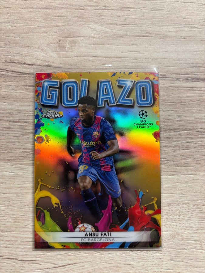 2021-22 Topps Chrome UCL Golazo Gold Lava Refra.. | Köp på Tradera