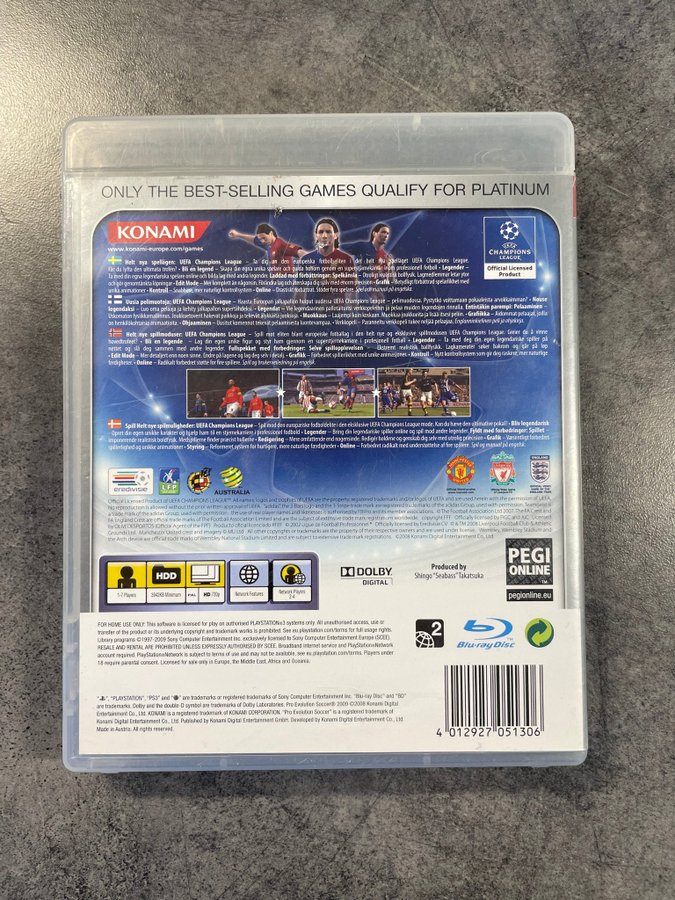 Pro Evolution Soccer 2009 Platinum PSP - -Zing