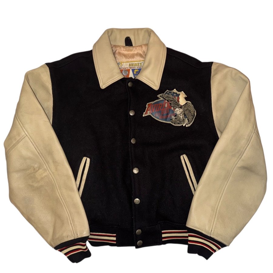 1990s Avirex varsity jacket wool Köp på Tradera