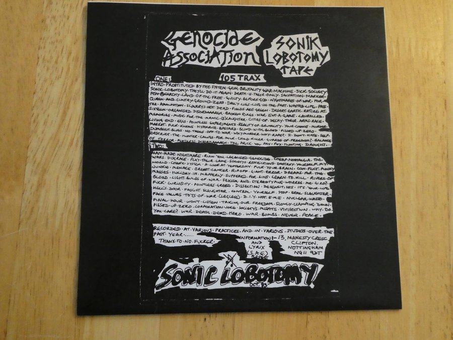 genocide association Sonic labotomy