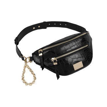 Lola Ideal Of Sweden Belt Bag LILLY NYLON BELT BAG BLACK/COGNAC Oroton