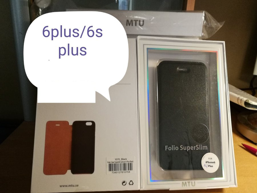 Iphone 6 Plus 6s Plus Pu Lader Slim Flip Case Kop Pa Tradera