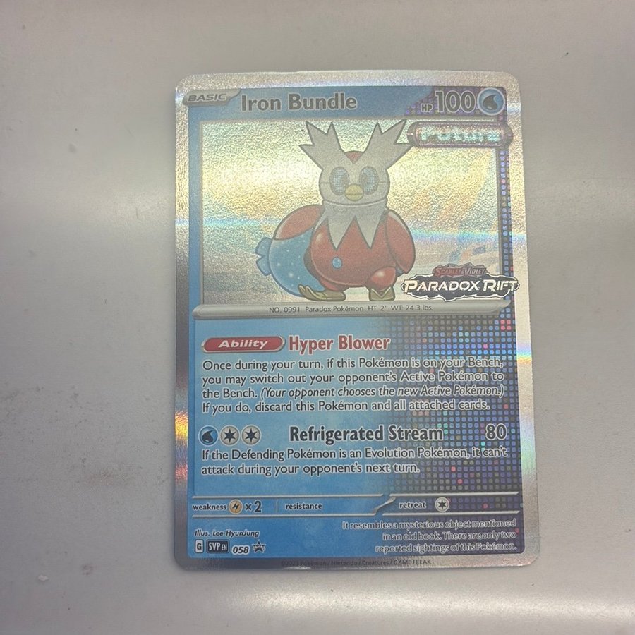 iron bundle pokemon card value Iron Bundle - 058 Holo Rare Prerelease Promo Pack main image 1