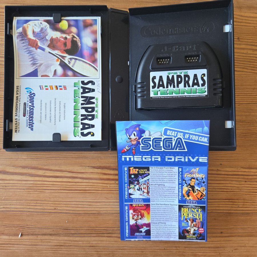 PETE SAMPRAS TENNIS - Sega Mega Drive Complet Version PAL EUR 14,95 - ES