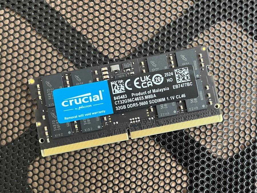 Crucial 32GB DDR5-5600 SODIMM RAM | Köp på Tradera (733895251)