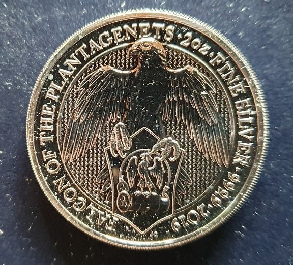 Silverobjekt - Falcon of the Plantagenets 2 oz .. | Köp på Tradera