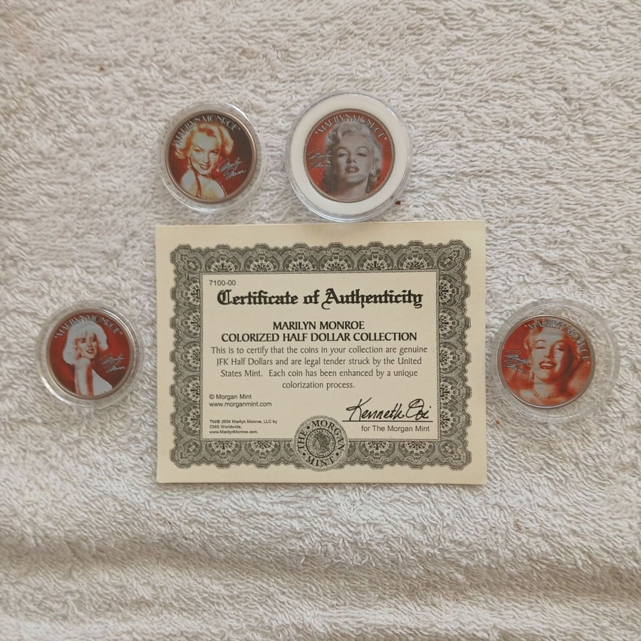 Marilyn Monroe Colorized Half Dollar Collection | Köp på Tradera