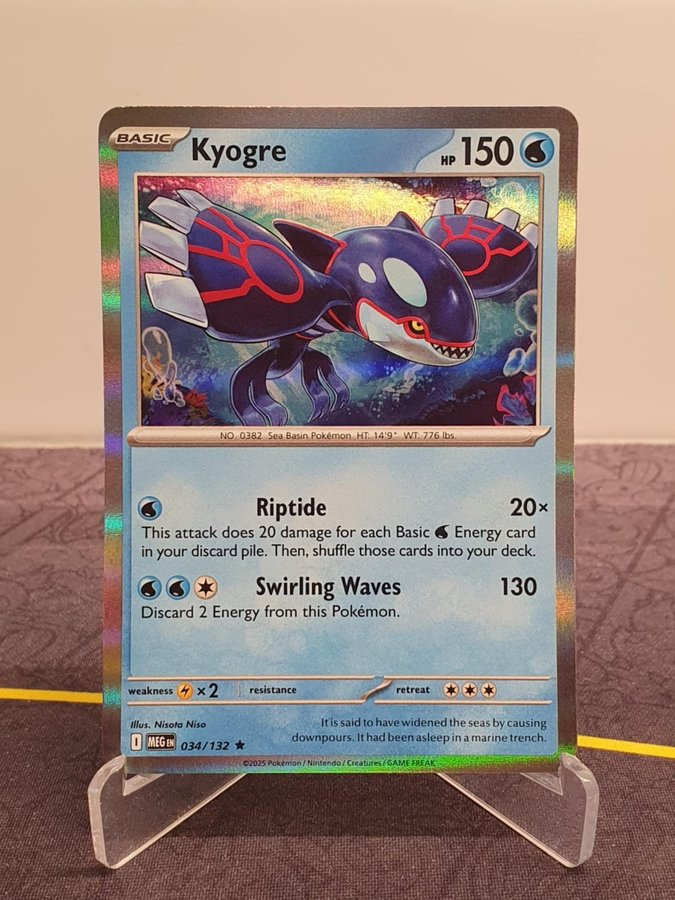 KYOGRE 034/132 - Holo Rare - Mega Evolution - P.. | Kp p Tradera (696621613) KYOGRE 034/132 - Holo Rare - Mega Evolution - P.. | Kp p Tradera (696621613)