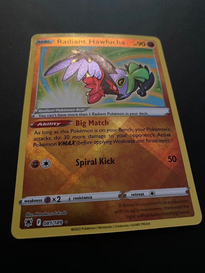 Radiant Hawlucha 081/189 | Kp p Tradera (620670777)