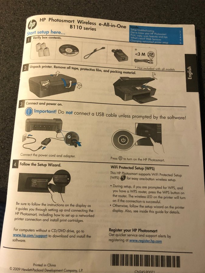 Hp Photosmart All In One B110 Series HP Photosmart Wireless e-All-in-One B110-serien | Köp på Tradera