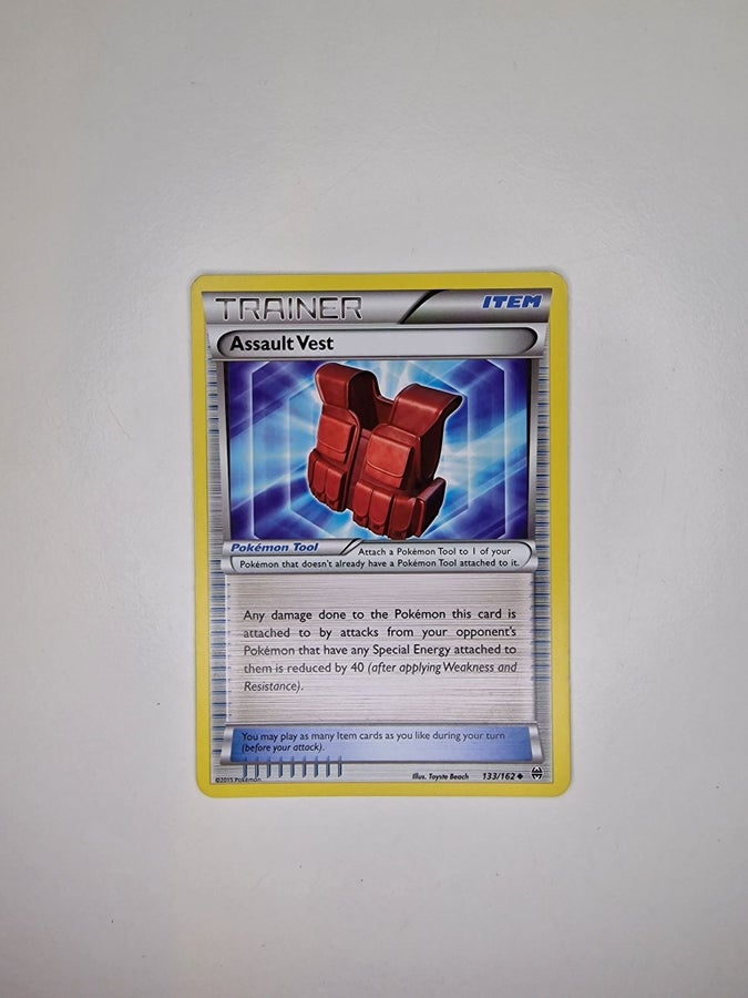 assault vest pokemon card Trading Game XY BREAKthrough Single Card Uncommon 133 Description coming soon... How to Get Assault Vest