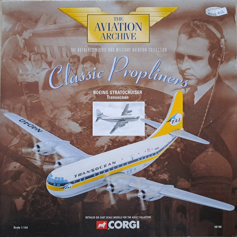 航空機・ヘリコプター Corgi 1/144 Boeing Stratocruiser Corgi 1/144 Northwest Airlines Boeing 377 Stratocruiser N74601