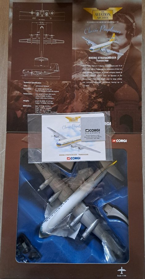 航空機・ヘリコプター Corgi 1/144 Boeing Stratocruiser Corgi 1/144 Classic Propliners Boeing Stratocru.. | Köp på Tradera