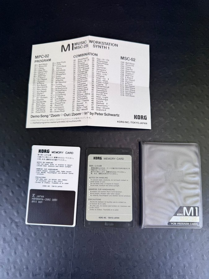 Korg MPC-02 + MSC-02 Data Ca.. | Köp från UniqueVintage på